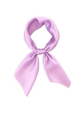 Lavender Purple  Satin Scarf 19x19, Western Cowboy Cowgirl Bandana, Boho Coastal